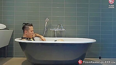 Japanese Yoshi Kawasaki Dildoes Himself