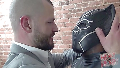 Black Panther Cosplay Breeding Hairy White Hole