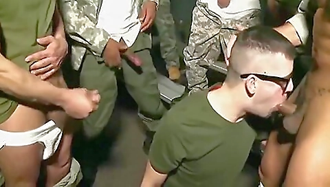 Military Bukkake